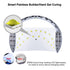 Smart Lamp Nail LED UV Lamp Dryer Metal Bottom LCD Timer Multicolors for Curing UV Gel Polish Nail Art Tools - menochic